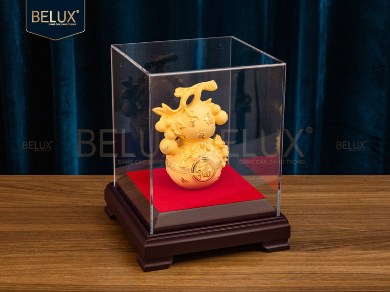 Hồ Lô dát vàng cát  9x7x13cm